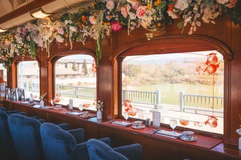 Napa Valley Wine Train Afternoon Tea and Chandon Collab