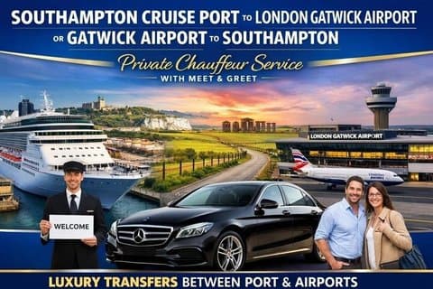 London Gatwick flygplats till eller från Southampton Cruise Port