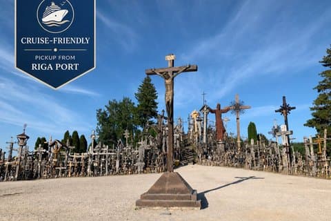 From Riga Cruise Port Hill of Crosses Shore Excursion