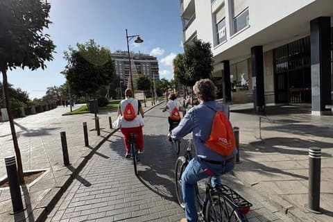 Sevillas höjdpunkter cykeltur i liten grupp