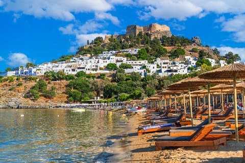 Private Shore Tour: Lindos Village, Kallithea Springs & City