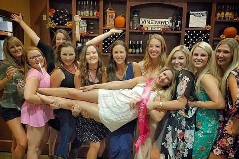 Bachelorette vin tur i Temecula