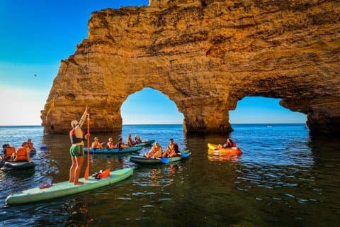 Discover Benagil Caves on a Guided Paddle-boarding Tour