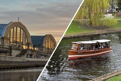 Visite en bateau du canal de Riga et visite du marché central
