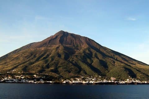 Vulcano, Panarea and Stromboli from Lipari