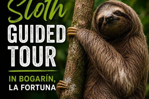 Guidet tur til dovendyr og dyreliv i Bogarin La Fortuna