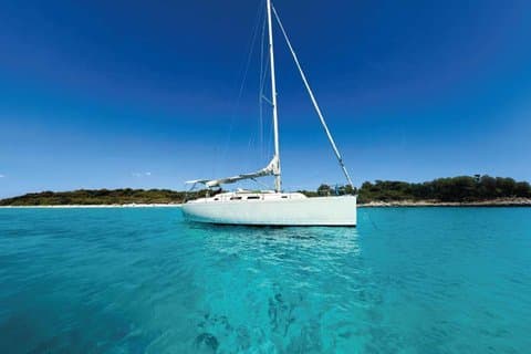 Private sailing boat from Cala Galdana in the south of Menorca
