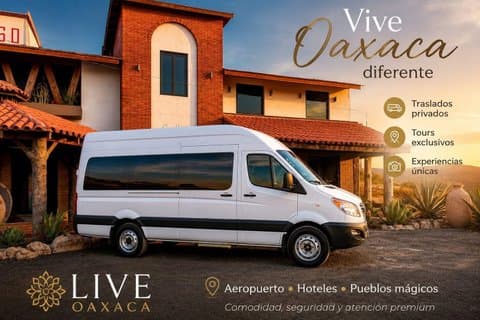 Privétransfer van de luchthaven van Oaxaca naar uw hotel of Airbnb, 24/7 beschikbaar.