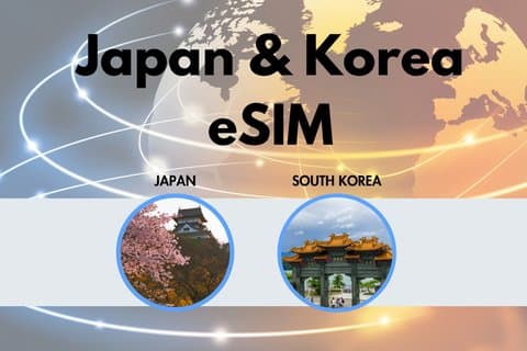 Japan + Korea eSIM (directe levering)