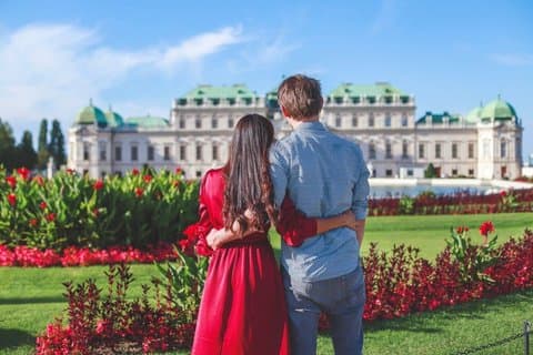 Schlossgarten Belvedere Fotoshooting in Wien