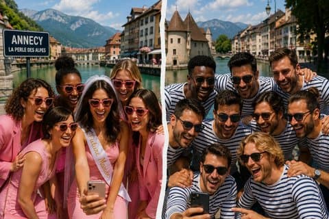 Annecy utmanar EVG EVJF City Challenge som ett lag