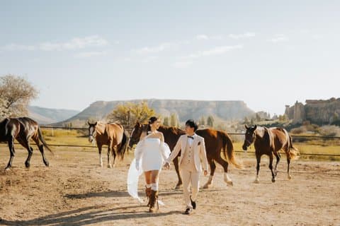 Cappadocia Running Horses Fotografering med Instagram Reels