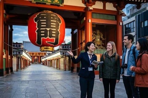 Tokyo tidlig morgen privat tur med myndighetslisensiert guide