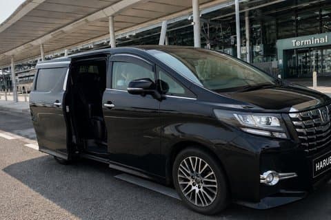 Kansai Flygplats KIX Transfer till Osaka eller Kyoto 7-sitsig/10-sitsig