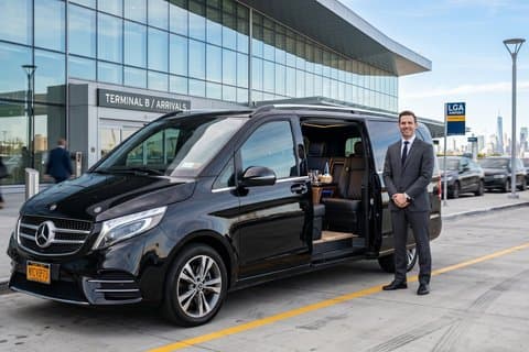 NYC: Enveis privat transfer JFK |LGA |EWR flyplass til Manhattan